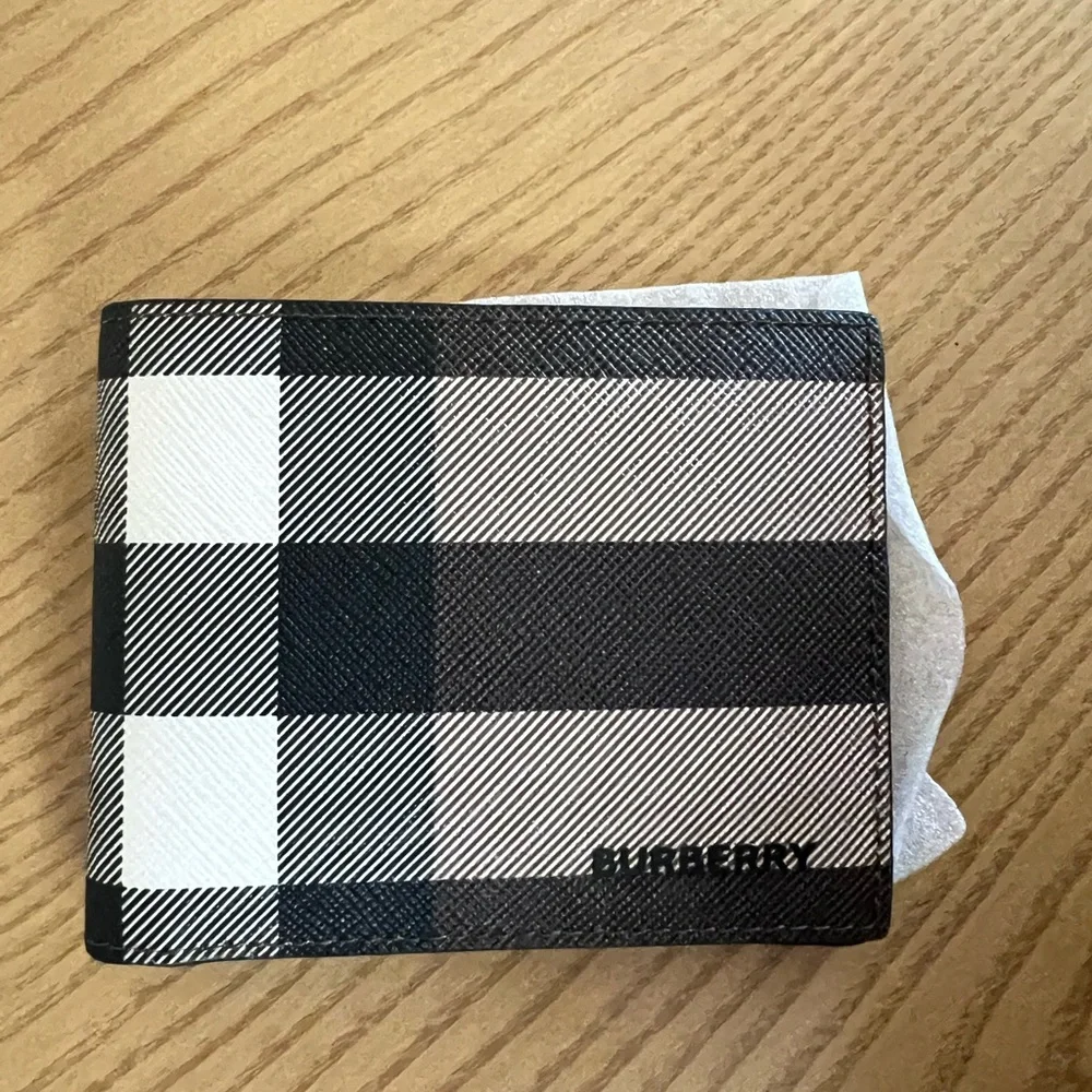 Burberry Brown and Black Checkered Men's Wallet